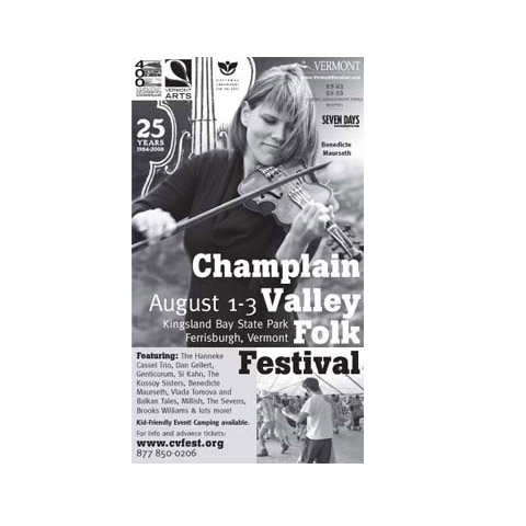 Champlain Valley Folk Festival ad